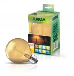 Value Vintage LED Globe 80mm E27 Lamp, 8W 2200K, 806lm, Gold Glass