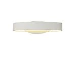 Briciole Wall Lamp, 1 x 6W LED, 3000K, 480lm, White/Polished Chrome, 3yrs Warranty