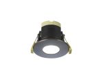 Prism 8W, Dimmable CCT LED Fire Rated Downlight, With Black Chrome, Cut Out: 70mm, 900lm, 60° Deg, IP65 DRIVER INC., 5yrs Warranty
