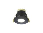 Prism 8W, Dimmable CCT LED Fire Rated Downlight, With Graphite Fascia, Cut Out: 70mm, 900lm, 60° Deg, IP65 DRIVER INC. 5yrs Warranty