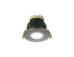 Prism 8W, Dimmable CCT LED Fire Rated Downlight, Satin Nickel Fascia, Cut Out: 70mm, 900lm, 60° Deg, IP65 DRIVER INC. 5yrs Warranty