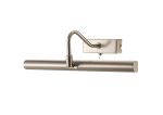 Abacus 35cm 8W Replaceable LED Dimmable Wall/Picture Light Switched 3000K Satin Nickel