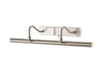 Abacus 60cm 16W Replaceable LED Dimmable Wall/Picture Light Switched 4000K Satin Nickel