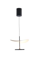 Abisal CCT 30cm Pendant, 12W LED, 2700-5700K Remote Control, 1340lm, Black/Beech Wood, 3yrs Warranty