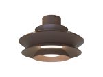 Aconcagua 50cm 20W LED Dimmable Ceiling Light With Built-In 30W DC Fan, 3000-5000K Remote Control, 3600lm, Coffee, 5yrs Warranty