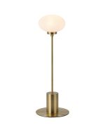 Addie Table Lamp, 1 Light G9, Antique Brass/Opal A Glass