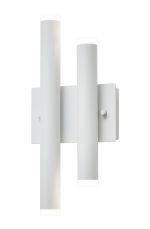 Rita 2+2 Light Wall Light, 12W LED, 4000K, 740lm, IP44, Satin White, 3yrs Warranty