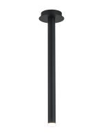 Rita 1 Pendant With 510mm Tube, 5W LED, 4000K, 325lm, IP44, Satin Black, 3yrs Warranty