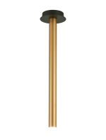 Rita 1 Pendant With 510mm Tube, 5W LED, 4000K, 325lm, IP44, Satin Black/Satin Gold, 3yrs Warranty