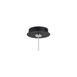 Rita 12cm Round 1 DC Plug Canopy/Ceiling Rose Kit (FRAME ONLY, Incl Driver) For Rita Only, (IP44 When With Tube) Satin Black, 3yrs Wty