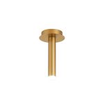 Rita 1 Pendant With 200mm Tube, 5W LED, 4000K, 325lm, IP44, Satin Gold, 3yrs Warranty