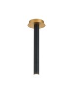 Rita 1 Pendant With 350mm Tube, 5W LED, 4000K, 325lm, IP44, Satin Gold/Satin Black, 3yrs Warranty