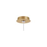 Rita 12cm Round 1 DC Plug Canopy/Ceiling Rose Kit (FRAME ONLY, Incl Driver) For Rita Only, (IP44 When With Tube) Satin Gold, 3yrs Wty