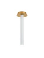 Rita 1 Pendant With 350mm Tube, 5W LED, 4000K, 325lm, IP44, Satin Gold/Satin White, 3yrs Warranty