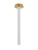 Rita 1 Pendant With 510mm Tube, 5W LED, 4000K, 325lm, IP44, Satin Gold/Satin White, 3yrs Warranty