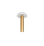 Rita 1 Pendant With 200mm Tube, 5W LED, 4000K, 325lm, IP44, Satin White/Satin Gold, 3yrs Warranty