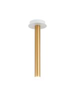 Rita 1 Pendant With 350mm Tube, 5W LED, 4000K, 325lm, IP44, Satin White/Satin Gold, 3yrs Warranty