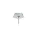 Rita 12cm Round 1 DC Plug Canopy/Ceiling Rose Kit (FRAME ONLY, Incl Driver) For Rita Only, (IP44 When With Tube) Satin White, 3yrs Wty