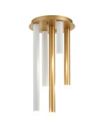 Rita 30cm Round 5 Ceiling Light, 25W LED, 4000K, 1625lm, IP44, Satin Gold/Satin White, 3yrs Warranty