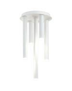 Rita 30cm Round 5 Ceiling Light, 25W LED, 4000K, 1625lm, IP44, Satin White, 3yrs Warranty