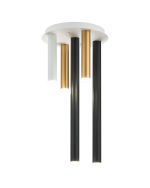 Rita 30cm Round 5 Ceiling Light, 25W LED, 4000K, 1625lm, IP44, Satin White/Satin Black/Satin Gold, 3yrs Warranty