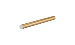 Rita 35cm Tubular Shade With Acrylic Diffuser, 5W LED, 4000K, 325lm, IP44, (Suitable for Rita Range Only) Satin Gold/Clear