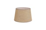 Alessandro Round, 30x20cm Fabric Shade (E), Taupe/White Laminate