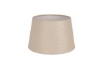 Alessandro Round, 35x22cm Fabric Shade (F), Ivory/White Laminate