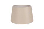 Alessandro Round, 40x26cm Fabric Shade (G), Ivory/White Laminate