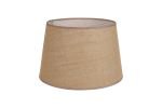 Alessandro Round, 40x26cm Fabric Shade (G), Taupe/White Laminate