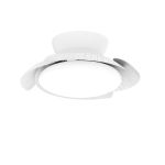 Aloha 52cm 45W LED Dimmable Ceiling Light With Built-In 30W DC Fan With Single Speed Reverse, White, 3500lm, 5yrs Warranty