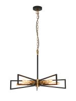 Rico Pendant, 5 Light E27, Gold/Satin Black