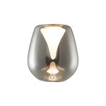 Andromeda 12cm Wine (B) Glass Shade, Chrome With Inner Frosted Funnel