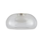 Andromeda 15cm Ellipse (C) Glass Shade, Clear With Inner Frosted Funnel