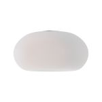 Andromeda 15cm Ellipse (C) Glass Shade, Opal White With Inner Funnel