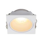 Antilla Recessed Downlight Square, 1 x GU10 Mini (Max 12W), Cut Out: 50 x 50mm, Matt White