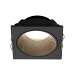 Antilla Recessed Downlight Square, 1 x GU10 Mini (Max 12W), Cut Out: 50 x 50mm, Matt Black