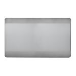 Trendi, Artistic Modern Double Blanking Plate, Brushed Steel Finish, BRITISH MADE, (25mm Back Box Required), 5yrs Warranty