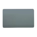 Trendi, Artistic Modern Double Blanking Plate, Cool Grey Finish, BRITISH MADE, (25mm Back Box Required), 5yrs Warranty