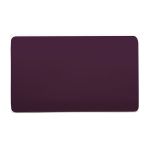 Trendi, Artistic Modern Double Blanking Plate, Plum Finish, BRITISH MADE, (25mm Back Box Required), 5yrs Warranty