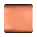 Trendi, Artistic Modern 1 Gang Blanking Plate Copper Finish, BRITISH MADE, (25mm Back Box Required), 5yrs Warranty