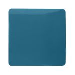 Trendi, Artistic Modern 1 Gang Blanking Plate Ocean Blue Finish, BRITISH MADE, (25mm Back Box Required), 5yrs Warranty