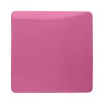 Trendi, Artistic Modern 1 Gang Blanking Plate Pink Finish, BRITISH MADE, (25mm Back Box Required), 5yrs Warranty