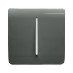 Charcoal Screwless 10A Triple Pole Bathroom Fan Isolator Switch, (25mm Back Box Req.), 10yrs Warranty