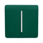 Trendi, Artistic Modern 1 Gang 3 Way Intermediate Dark Green Finish, BRITISH MADE, (25mm Back Box Required), 5yrs Warranty