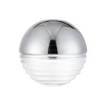 Fiorella 15cm Two-Tone Round Spiral Glass Shade (A), Chrome/Clear