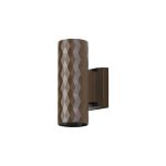 Gullo Diamond Pattern Wall Lamp (FRAME ONLY) 2 x GU10, IP54, Dark Brown, 2yrs Warranty