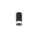 Gullo 6.7cm Ribbed Line Ceiling With X Pattern Acrylic Shade, 1 x GU10, IP54, Black/Clear/Frosted, 2yrs Warranty