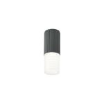 Gullo 6.7cm Ribbed Line Ceiling With Horizontal Line Acrylic Shade, 1 x GU10, IP54, Grey/Clear/Frosted, 2yrs Warranty