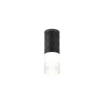 Gullo 6.4cm Diamond Pattern Ceiling With Tier Pattern Acrylic Shade, 1 x GU10, IP54, Black/Clear, 2yrs Warranty